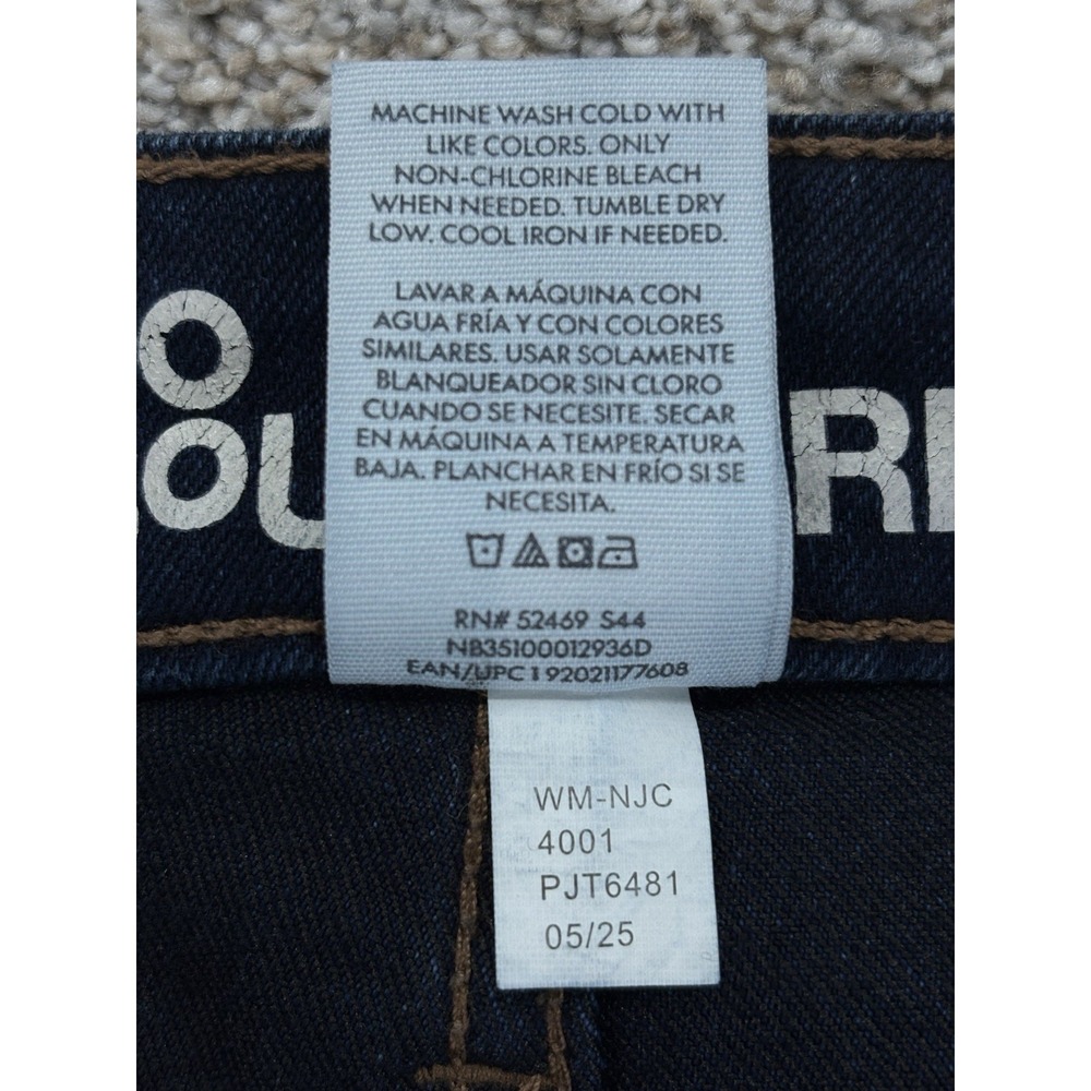No Boundaries High Rise‎ Flare Jeans Women's 4 Blue Dark Wash Sustainable Denim - Picture 5 of 9